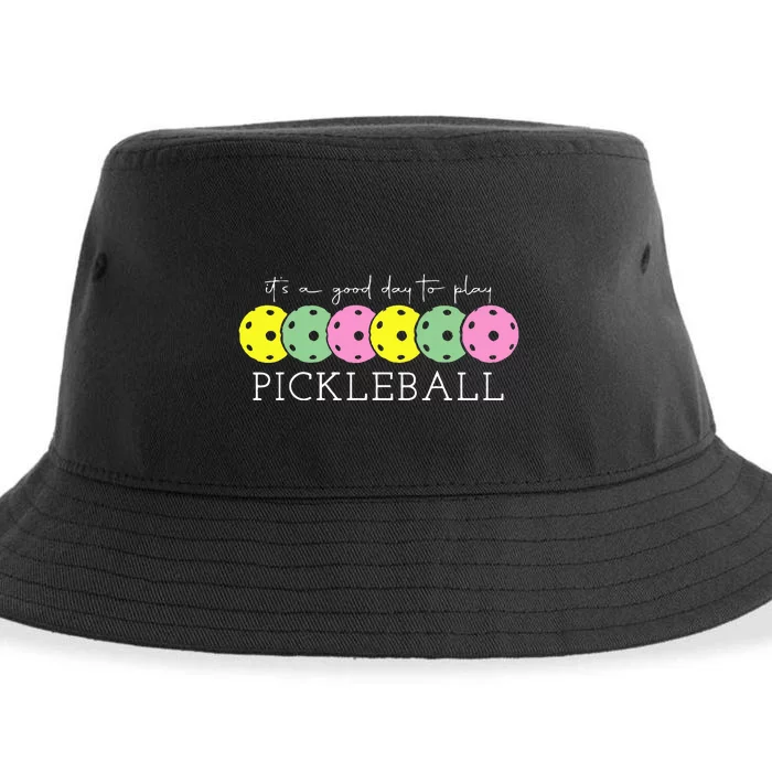 ItS A Good Days To Play Pickleball Dink Player Pickleball Sustainable Bucket Hat