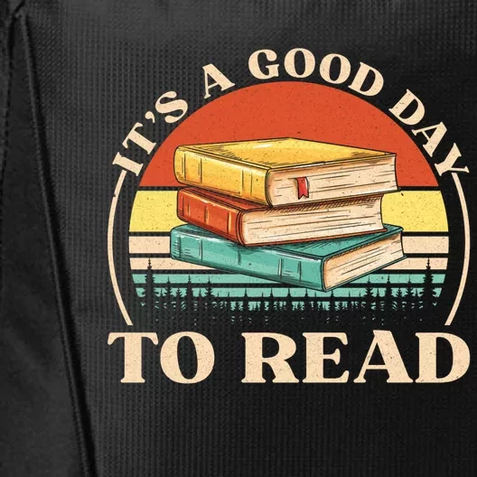 Its A Good Day To Read Tee Retro Book Lover City Backpack