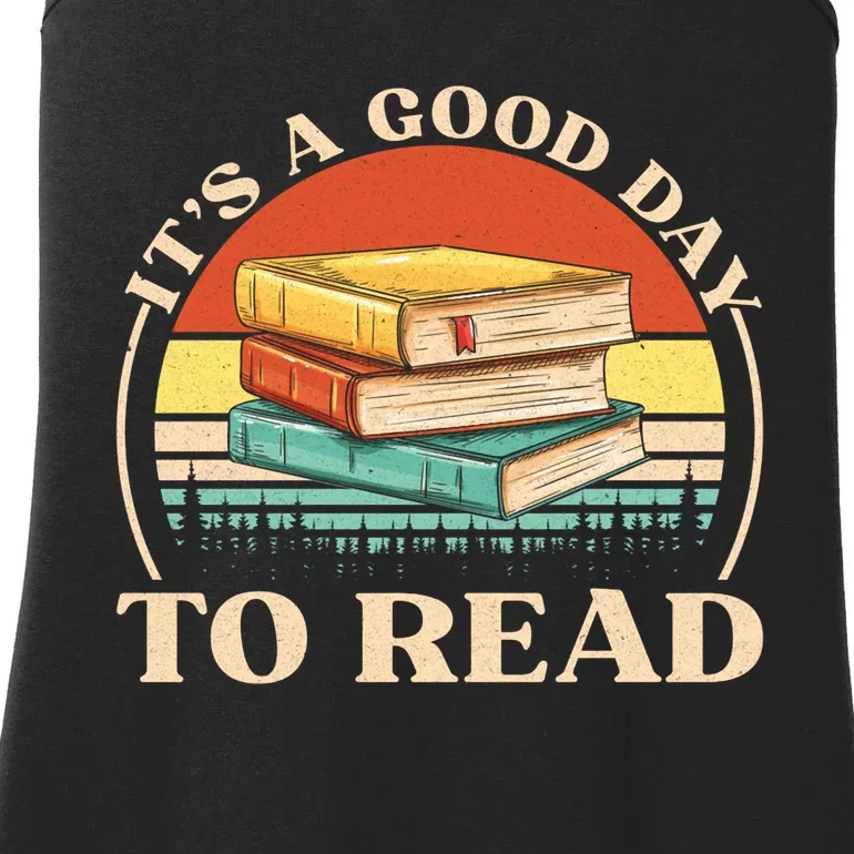 Its A Good Day To Read Tee Retro Book Lover Ladies Essential Tank