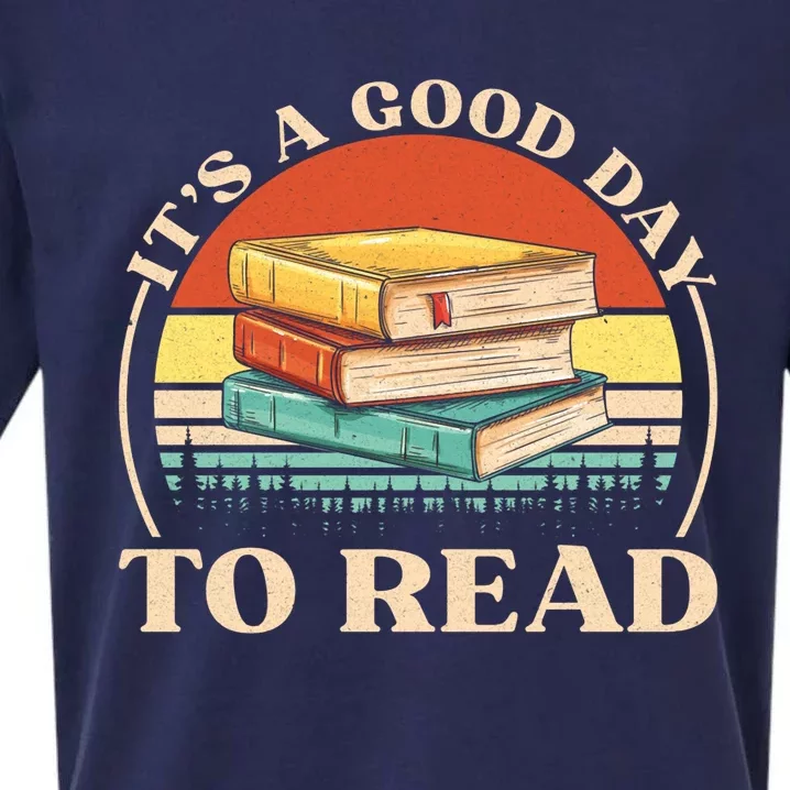 Its A Good Day To Read Tee Retro Book Lover Sueded Cloud Jersey T-Shirt