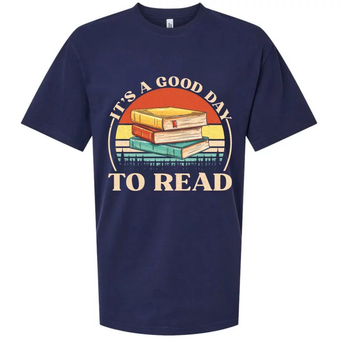 Its A Good Day To Read Tee Retro Book Lover Sueded Cloud Jersey T-Shirt