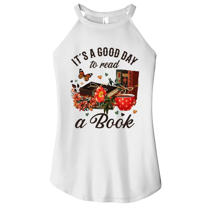 Its A Good Day To Read A Book Women’s Perfect Tri Rocker Tank