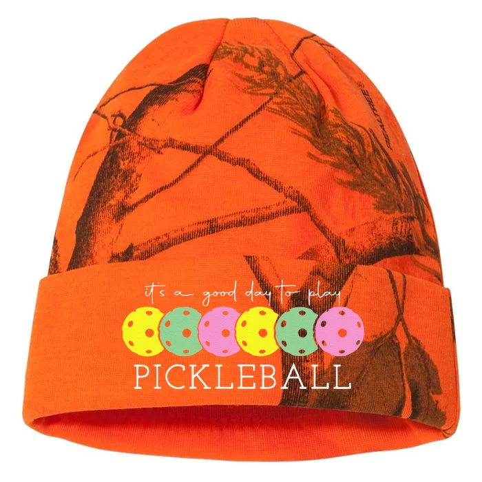 ItS A Good Days To Play Pickleball Dink Player Pickleball Kati - 12in Camo Beanie