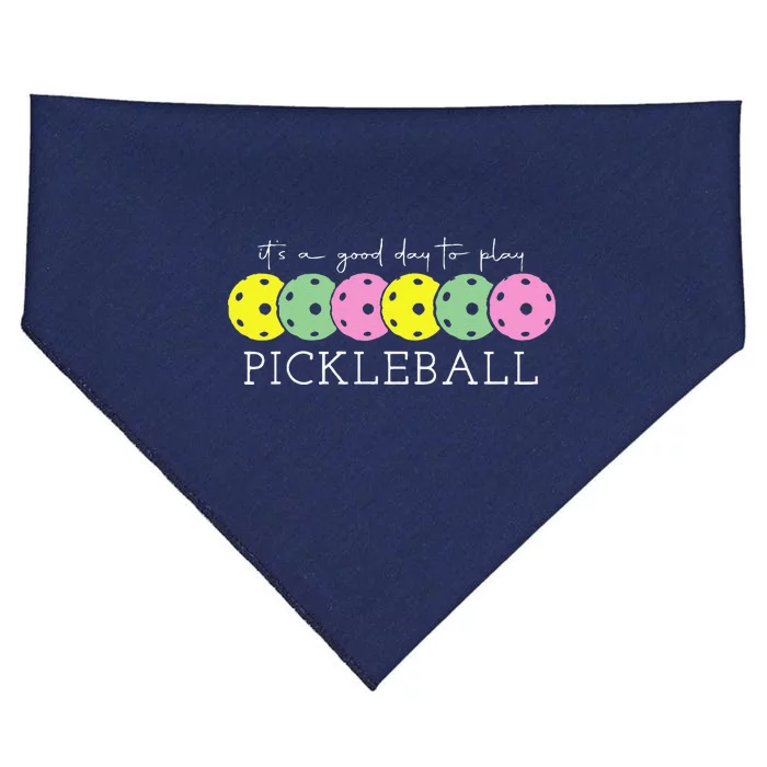 ItS A Good Days To Play Pickleball Dink Player Pickleball USA-Made Doggie Bandana