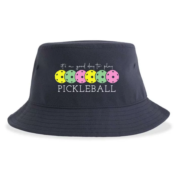 ItS A Good Days To Play Pickleball Dink Player Pickleball Sustainable Bucket Hat