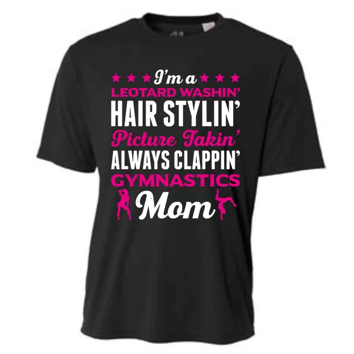 I´M A Gymnastic Mom Funny Gymnastic Aerobic Funny Gift Cooling Performance Crew T-Shirt