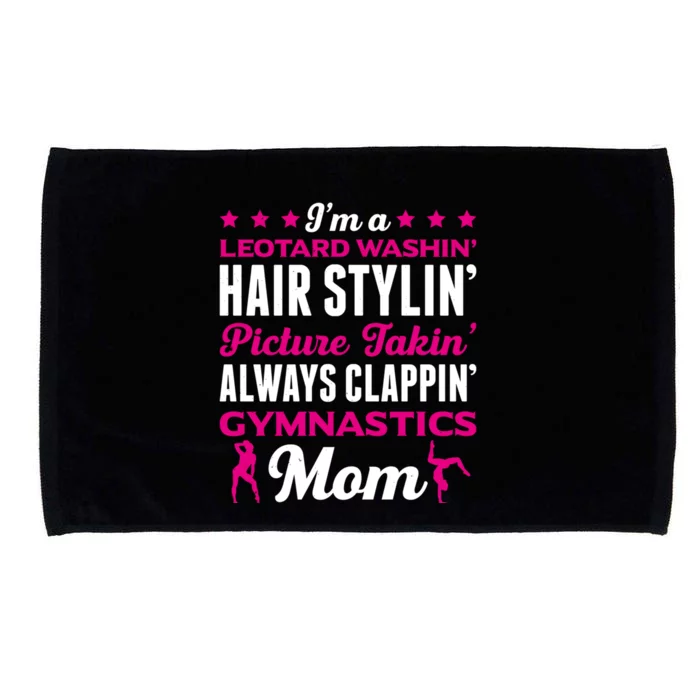 I´M A Gymnastic Mom Funny Gymnastic Aerobic Funny Gift Microfiber Hand Towel