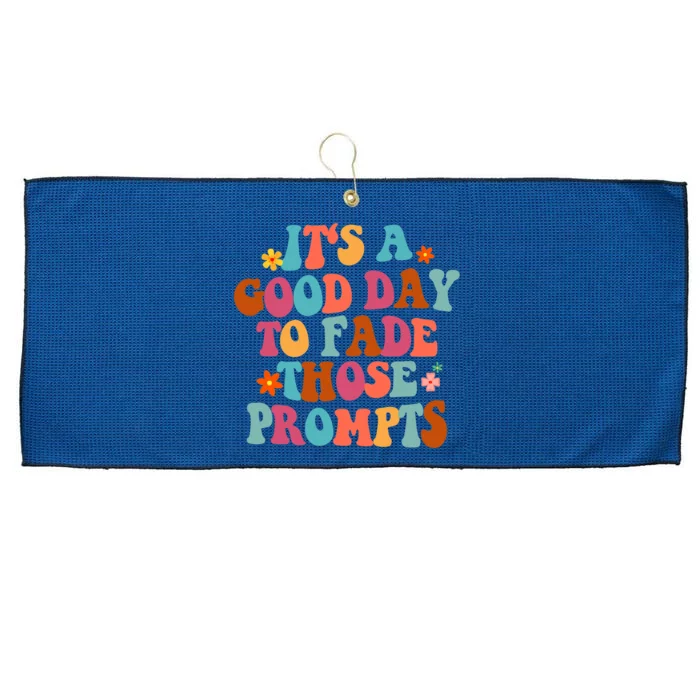 It's A Good Day To Fade Those Prompts ABA Autism Awareness Large Microfiber Waffle Golf Towel