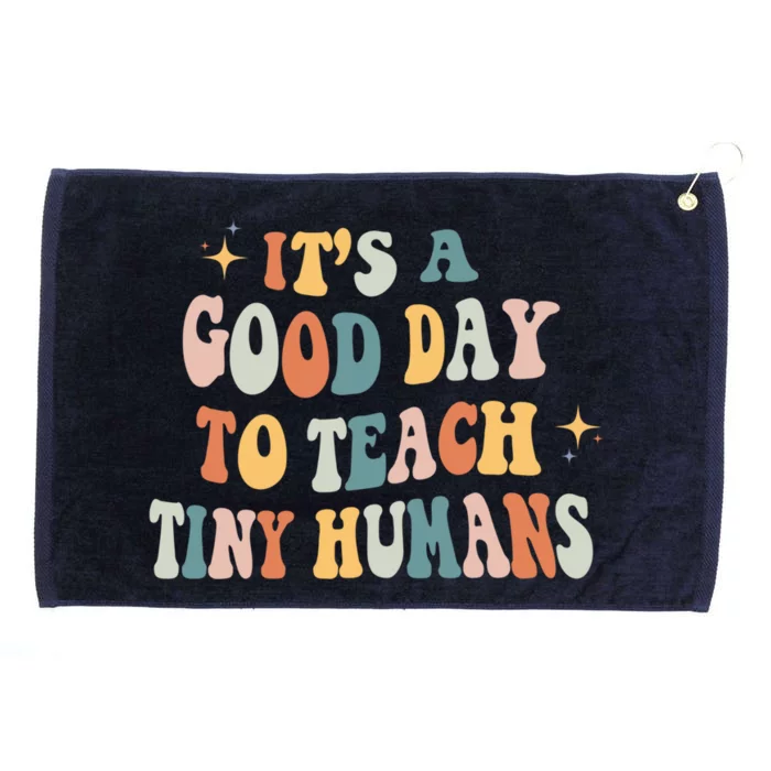 Its A Good Day To Teach Tiny Hu Kindergartem Teacher Great Gift Grommeted Golf Towel