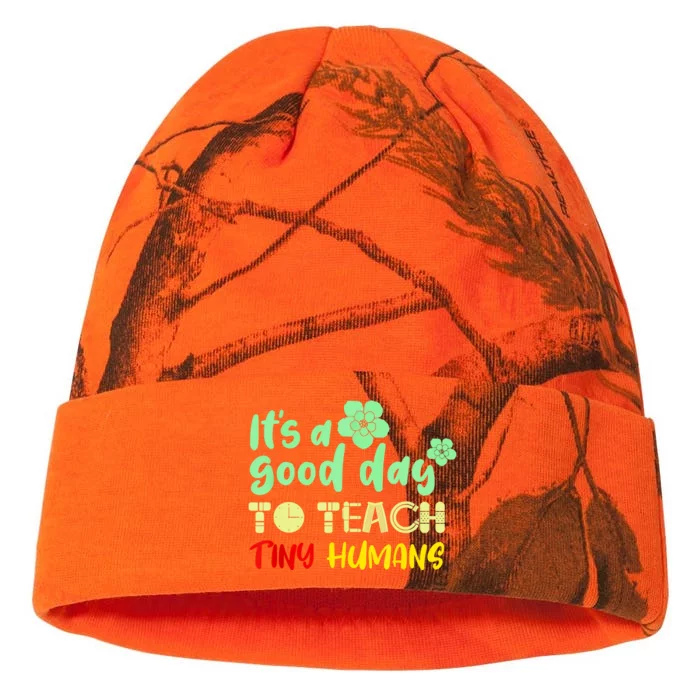 It's A Good Day To Teach Tiny Humans Cool Teacher Kati - 12in Camo Beanie