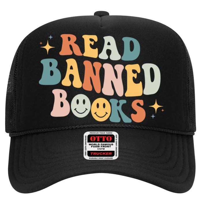 Its A Good Day To Read Banned Books Retro Literature Poet High Crown Mesh Trucker Hat