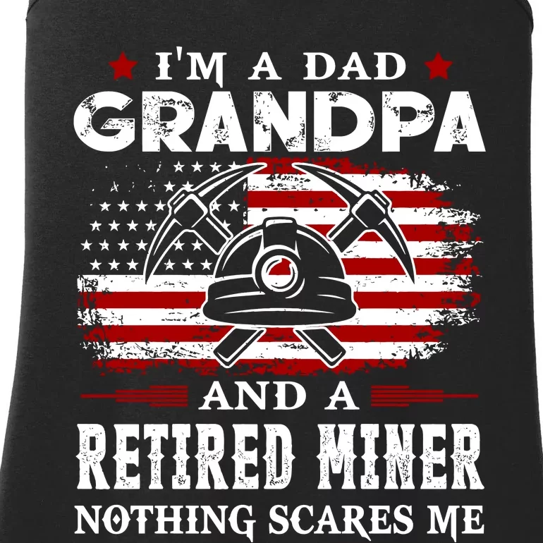 I AM Grandpa And Retired Miner Ladies Essential Tank