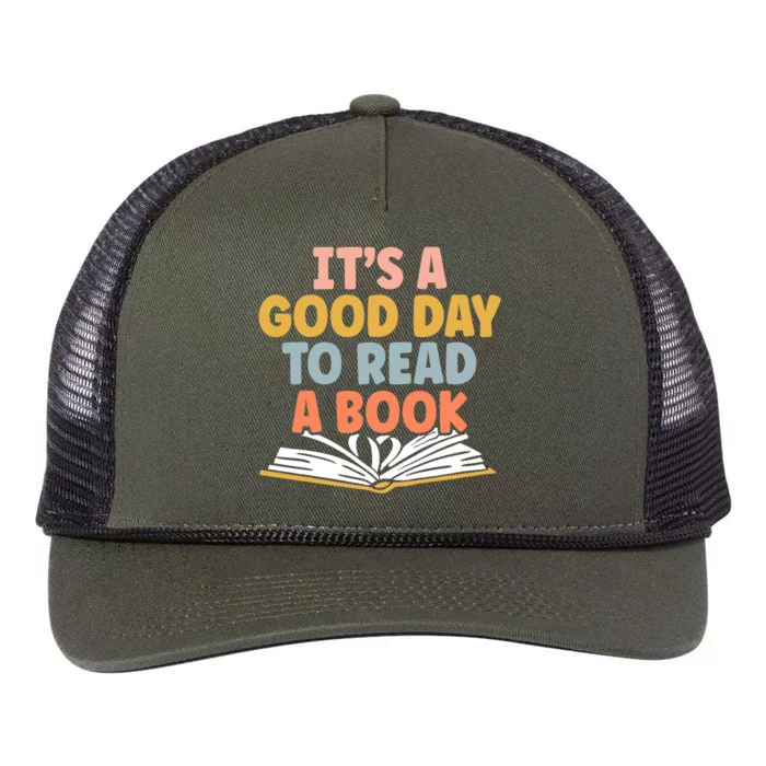 Its A Good Day To Read A Book For A Bookworm Book Lovers Retro Rope Trucker Hat Cap