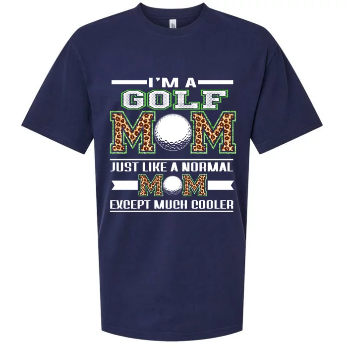 I'm A Golf Mom Funny Cool Mom Leopard For Mothers Day Funny Gift Sueded Cloud Jersey T-Shirt