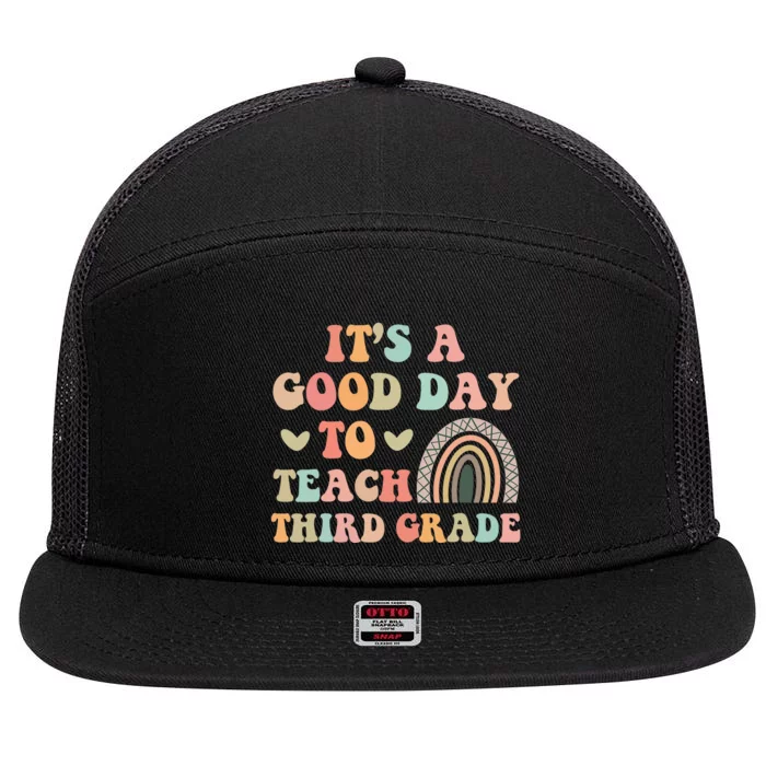 Its A Good Day To Teach Third Grade 3rd Grade Teacher 7 Panel Mesh Trucker Snapback Hat