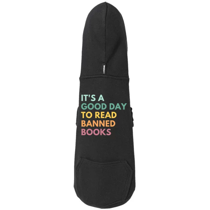 It's A Good Day To Read Banned Books, Banned Books Doggie 3-End Fleece Hoodie