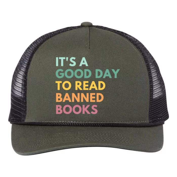 It's A Good Day To Read Banned Books, Banned Books Retro Rope Trucker Hat Cap