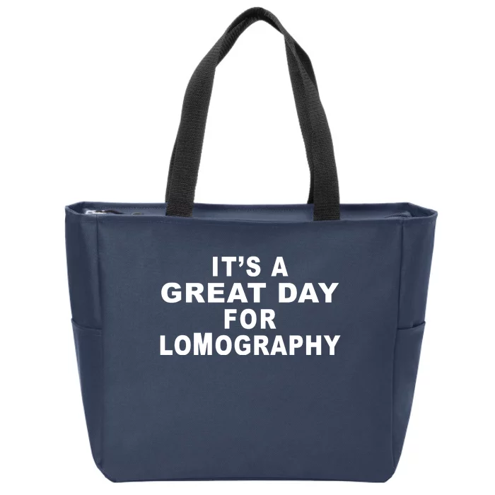 It's A Great Day For Lomography Zip Tote Bag