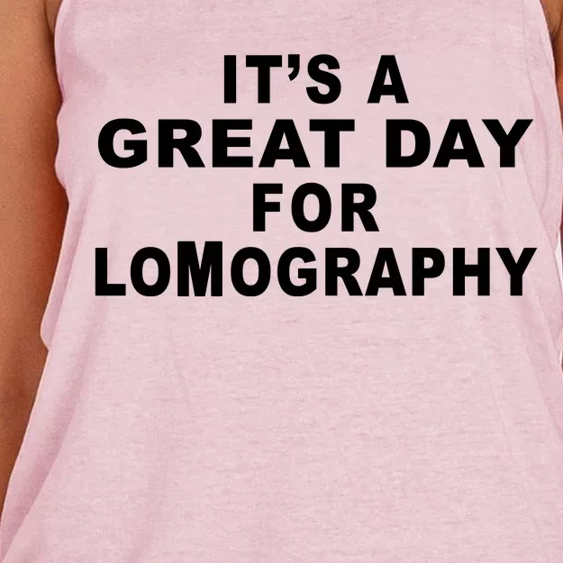 It's A Great Day For Lomography Women's Knotted Racerback Tank