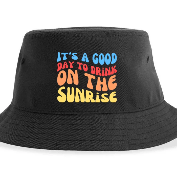 ItS A Good Day To Drink On The Sunrise Sustainable Bucket Hat