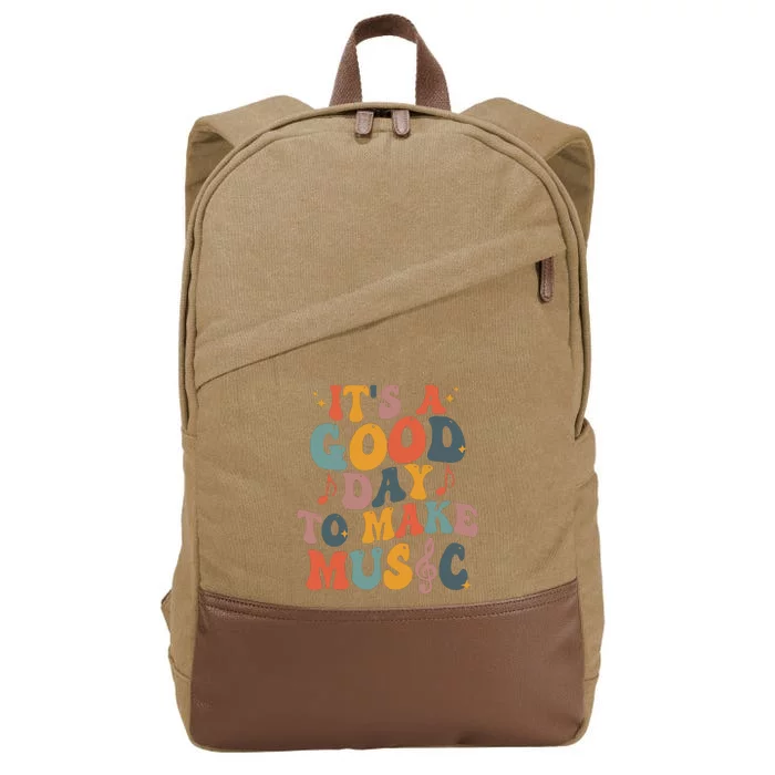 Its A Good Day To Make Music Teacher Cotton Canvas Backpack