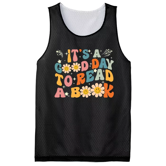 Its A Good Day To Read Book Funny Library Reading Lovers Gift Mesh Reversible Basketball Jersey Tank