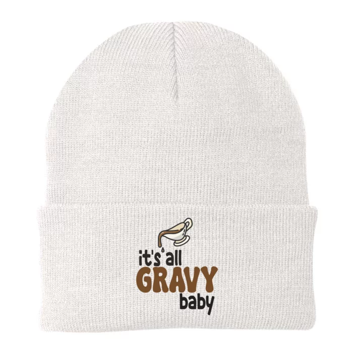 Its All Gravy Baby Funny Thanksgiving Knit Cap Winter Beanie