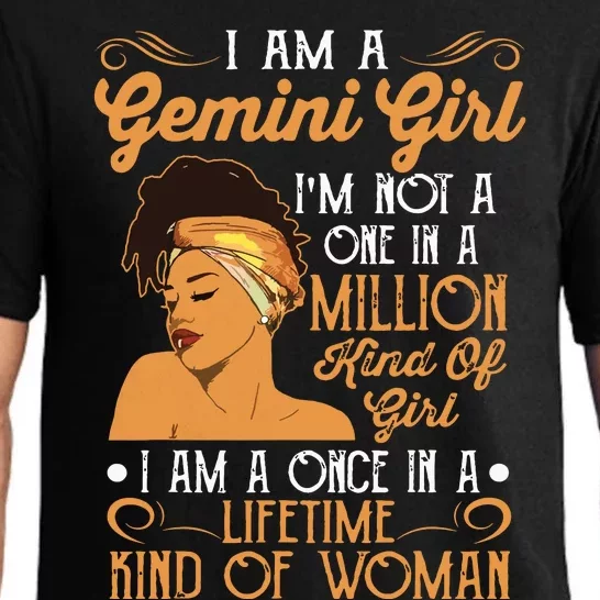 Im A Gemini Girl Black Women Gemini Girl Pajama Set