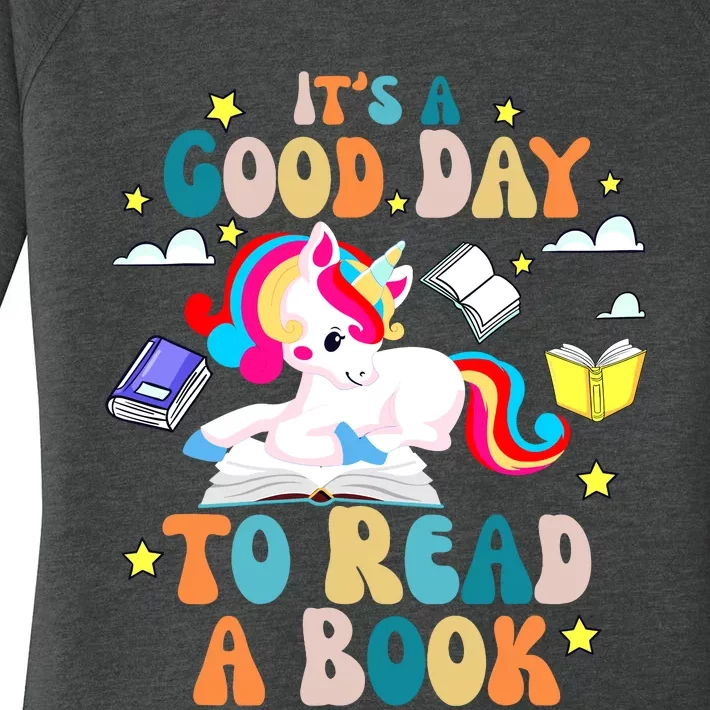 ItS A Good Day To Read Book Day Costumes Bookworm Women's Perfect Tri Tunic Long Sleeve Shirt