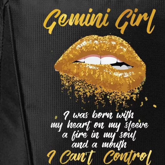 Im A Gemini Girl Funny Birthday For Women City Backpack