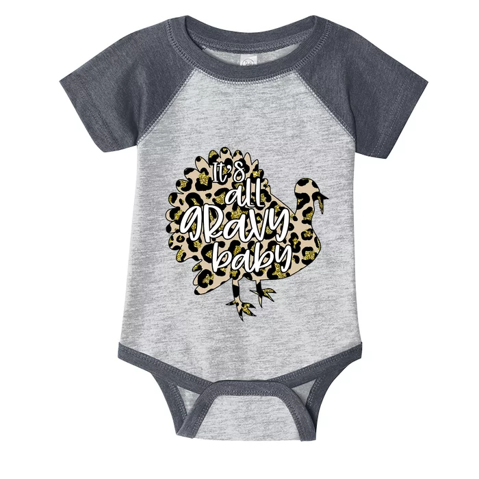 It's All Gravy Baby Cool Turkey Day Funny Sauce Gravy Infant Baby Jersey Bodysuit