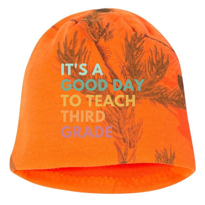 Its A Good Day To Teach Third Grade Gift Kati - Camo Knit Beanie