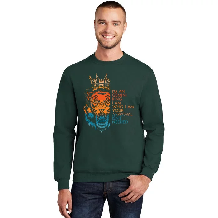 Im An Gemini King Your Approval Isnt Needed Zodiac Birthday Sweatshirt