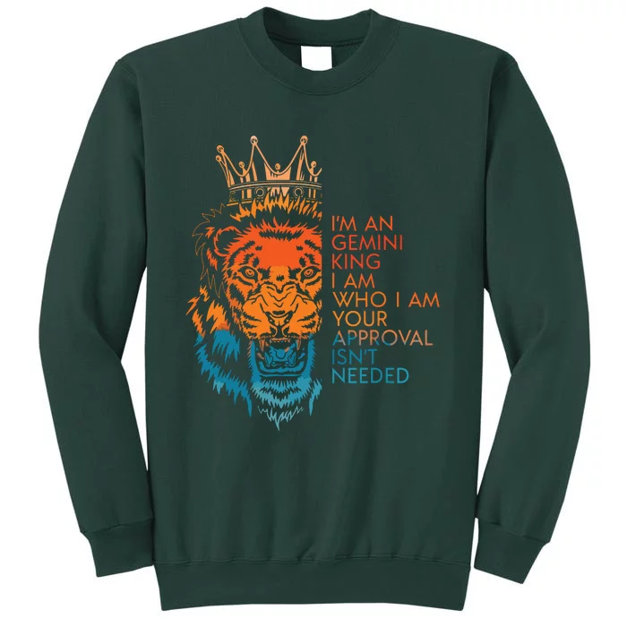 Im An Gemini King Your Approval Isnt Needed Zodiac Birthday Sweatshirt