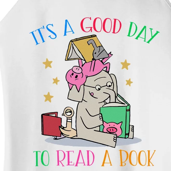 Its A Good Day To Read Bookworm Librarian Book Lover Gift Women’s Perfect Tri Rocker Tank