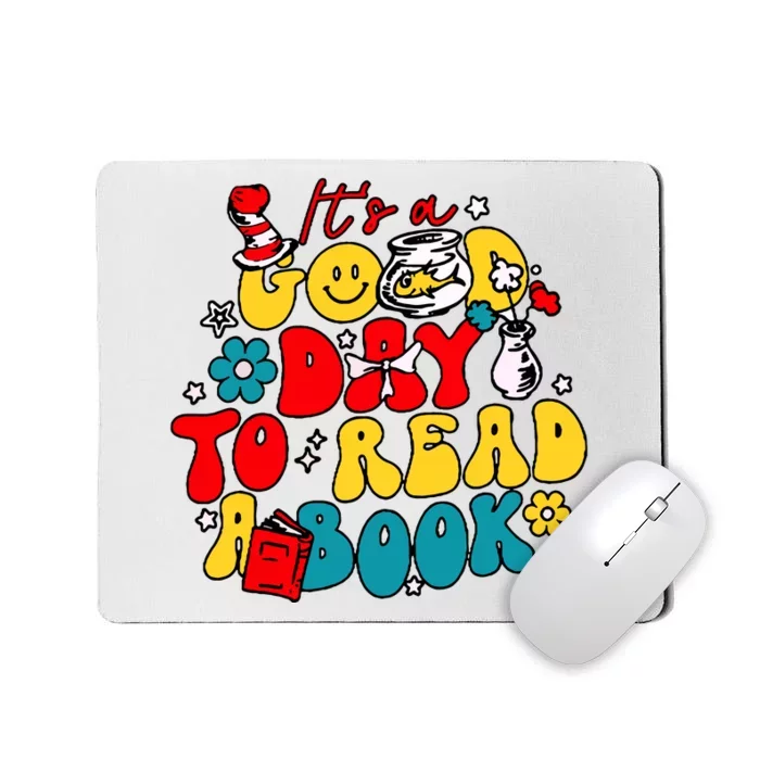 Its A Good Day To Read A Book Reading Day Cat Teachers Mousepad