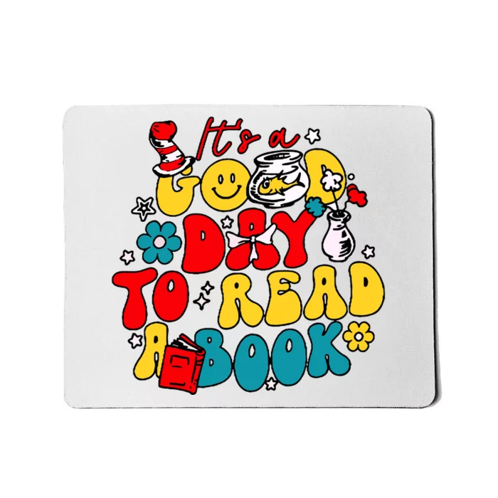 Its A Good Day To Read A Book Reading Day Cat Teachers Mousepad