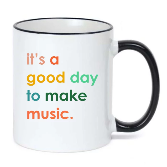 It's A Good Day To Make Music Black Color Changing Mug