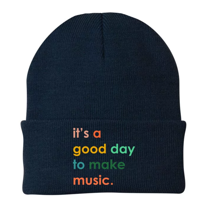 It's A Good Day To Make Music Knit Cap Winter Beanie