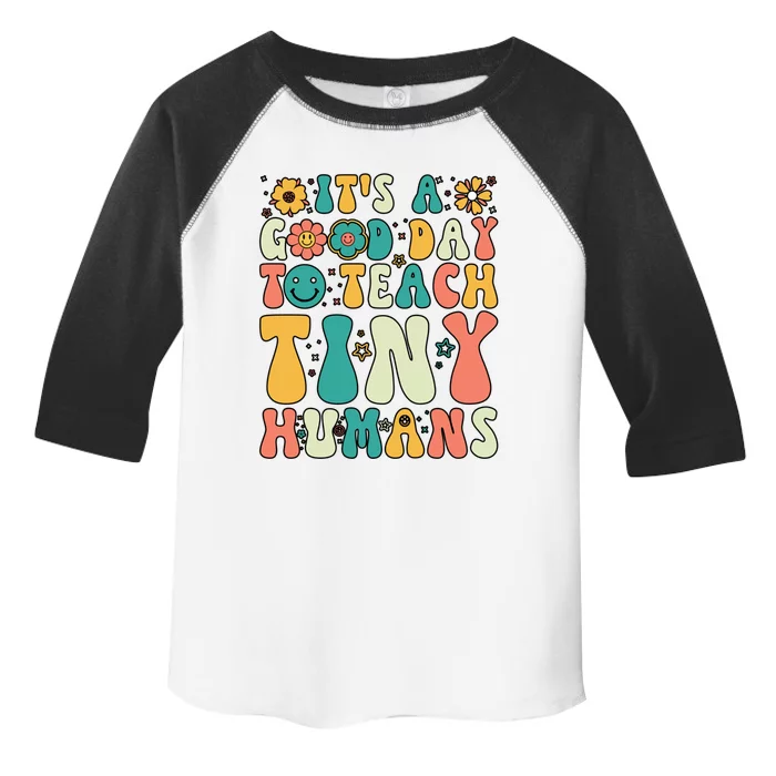 Its A Good Day To Teach Tiny Hu Teacher Back To School Gift Toddler Fine Jersey T-Shirt