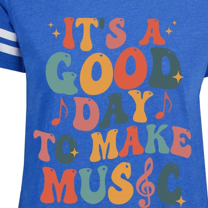 ItS A Good Day To Make Music Music Teacher Music Lover Gift Enza Ladies Jersey Football T-Shirt