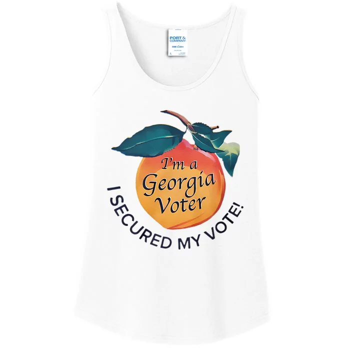 IM A Georgia Voter I Secured My Vote For Kamala Harris Ladies Essential Tank