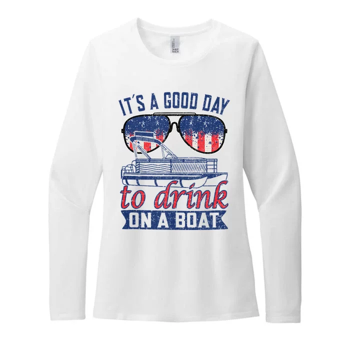 It´s A Good Day To Drink On A Boat Captain Life Is Better Womens CVC Long Sleeve Shirt