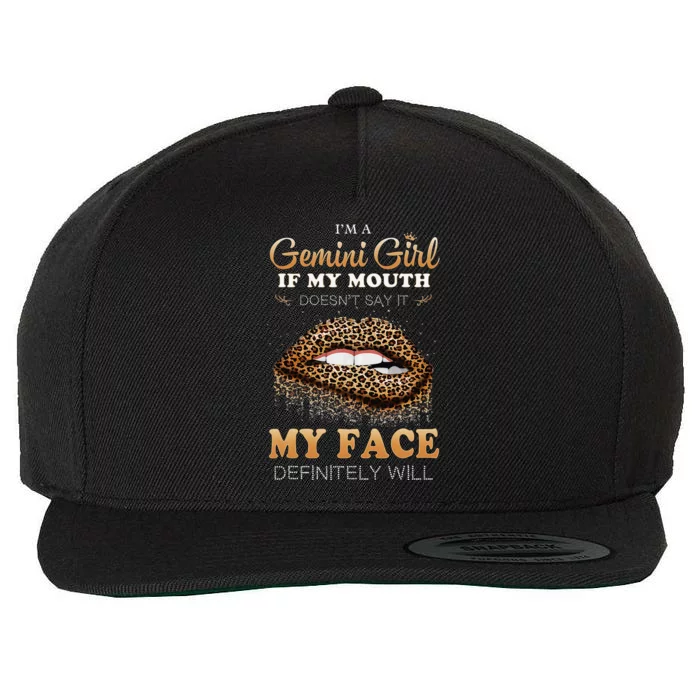 I'm A Gemini Funny Leopard Printed Birthday Wool Snapback Cap