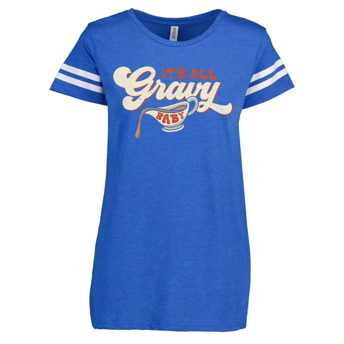 Its All Gravy Thanksgiving Enza Ladies Jersey Football T-Shirt