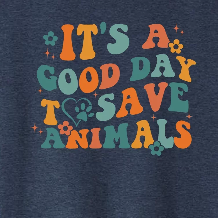 It's A Good Day To Save Animals Vet Tech Women's Crop Top Tee