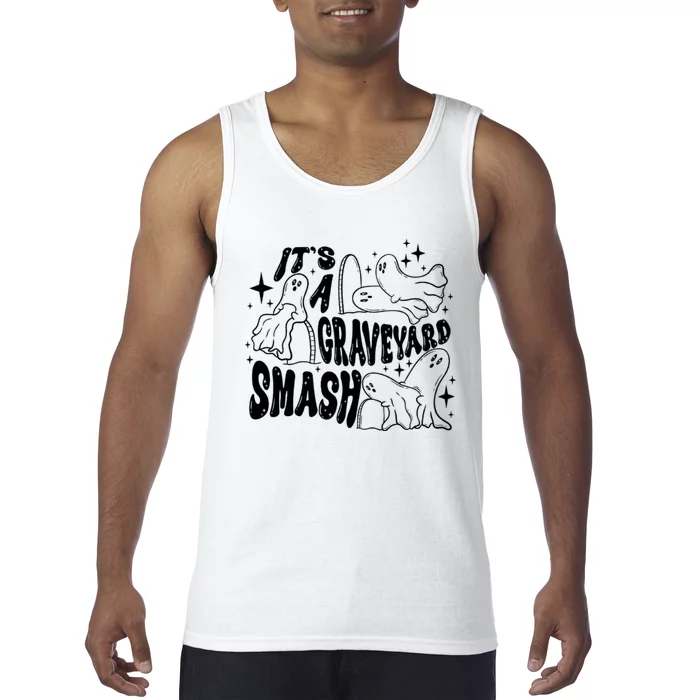 It’S A Graveyard Smash Halloween Ghost Trendy Spooky Tank Top