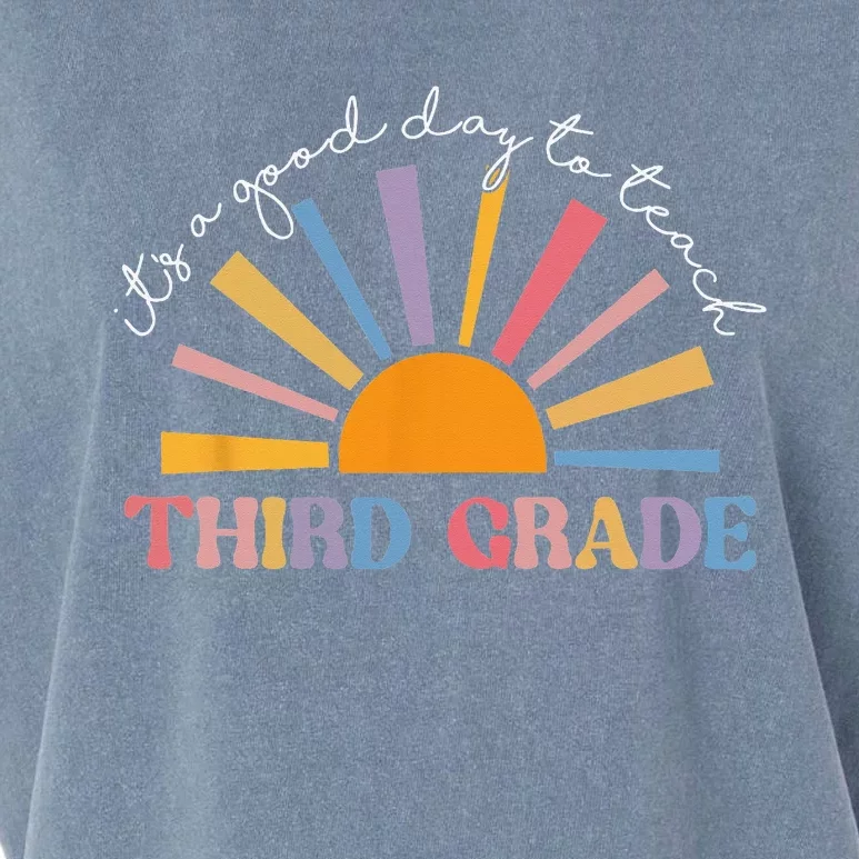 It's A Good Day To Teach Third Grade Funny Teacher Garment-Dyed Women's Muscle Tee