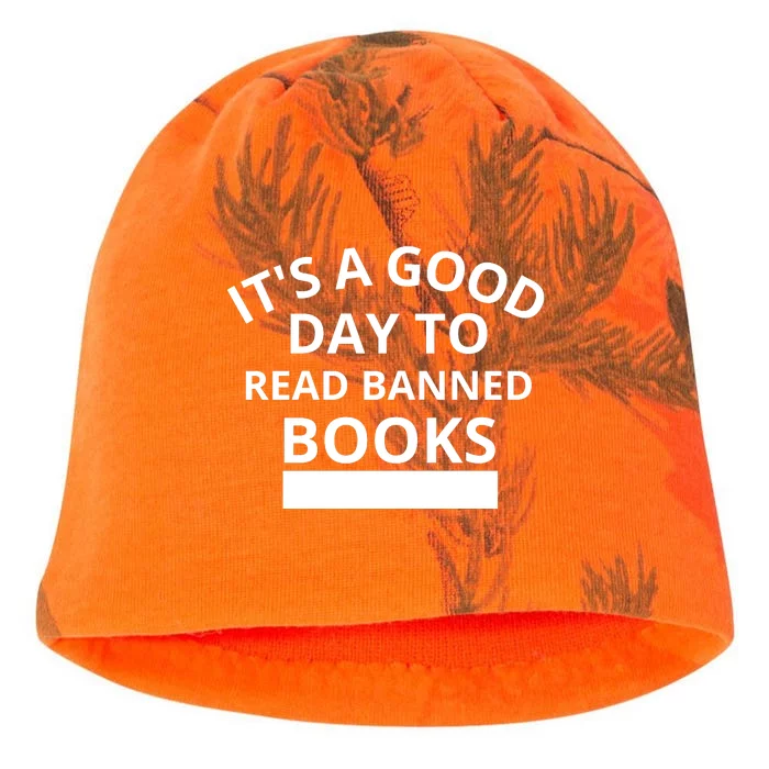 It's A Good Day To Read Banned Books Kati - Camo Knit Beanie