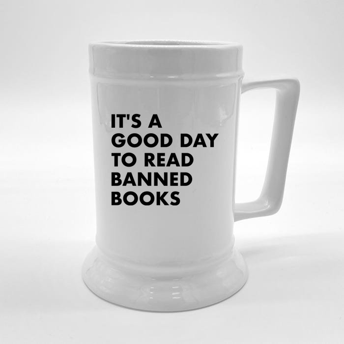 Its A Good Day To Read Banned Books Front & Back Beer Stein